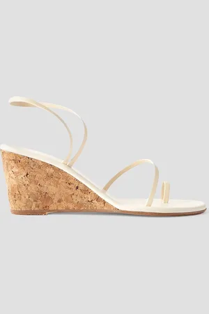 Ancient Greek Sandals Chora leather wedge sandals - White - EU 41