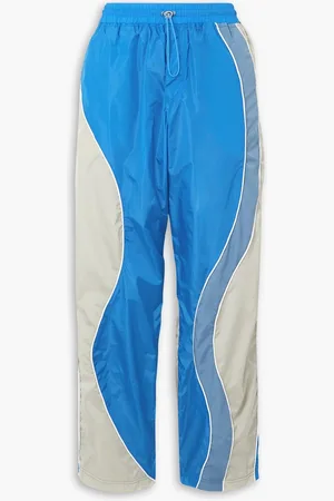 Ahluwalia Color-block shell track pants - Blue - UK 10