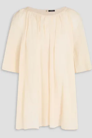 Joseph Pleated woven blouse - White - FR 38