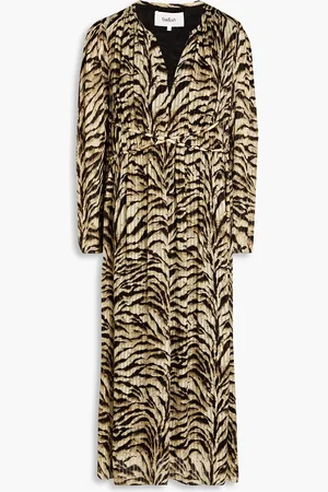 Bash Imany tiger-print jacquard midi dress - - 1
