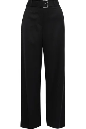 Alexander Wang Belted wool-jacquard straight-leg pants - - US 8