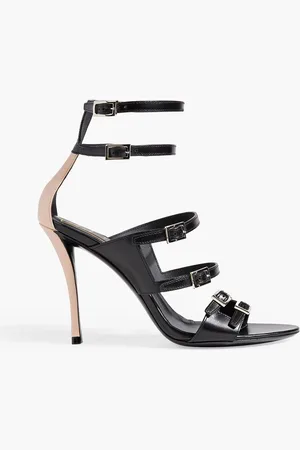 Roger Vivier Two-tone buckled leather sandals - - EU 35.5