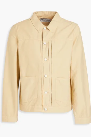 OFFICINE GENERALE Pleated cotton-twill jacket - Neutral - L