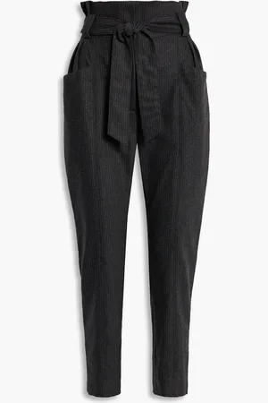 IRO Lanpin pinstriped wool-blend tapered pants - Gray - FR 40