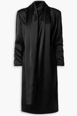 Khaite Shaz draped silk-satin dress - - US 0