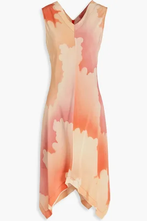 Paul Smith Printed silk midi dress - Pink - IT 40