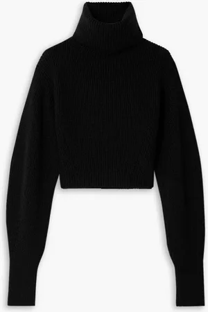 GAUGE81 Tokke cropped ribbed merino wool turtleneck sweater - - DE 42