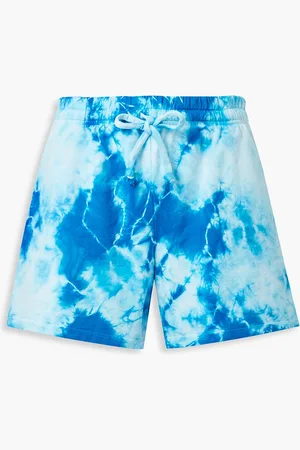 YEAR OF OURS Tie-dyed cotton-jersey shorts - - S