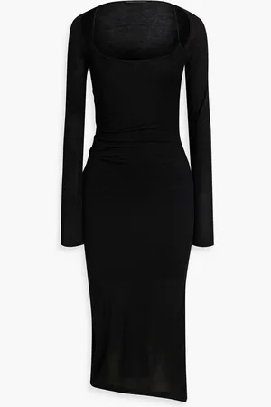 Helmut Lang Cutout jersey midi dress - - M