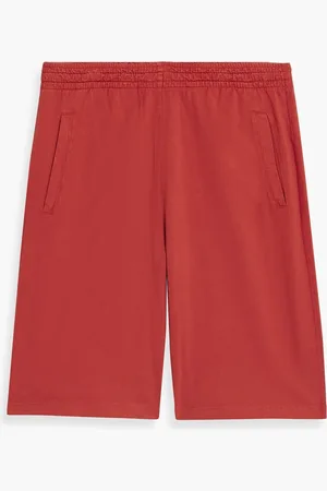 Acne Studios Cotton-jersey drawstring shorts - Red - XL