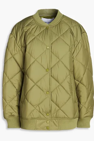 Stand Studio Spring quilted shell bomber jacket - Green - FR 36