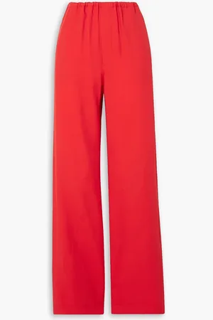Gauchere Twill straight-leg pants - Red - FR 42