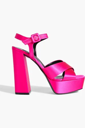 Sergio Rossi Sr Alicia satin platform sandals - Pink - EU 38