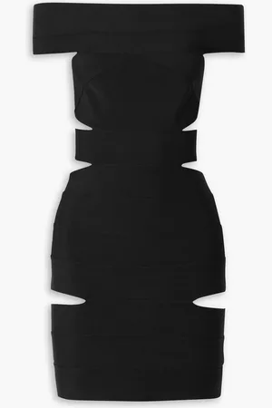 ALEXANDRE VAUTHIER Off-the-shoulder cutout stretch-knit mini dress - - FR 36