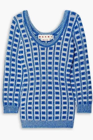 Marni Cotton-jacquard sweater - - IT 42