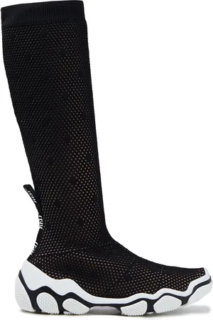 RED(V) Monogram-trimmed mesh boots - - EU 37