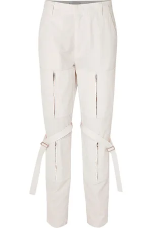 AMBUSH Zip-detailed cotton-canvas tapered pants - - 1