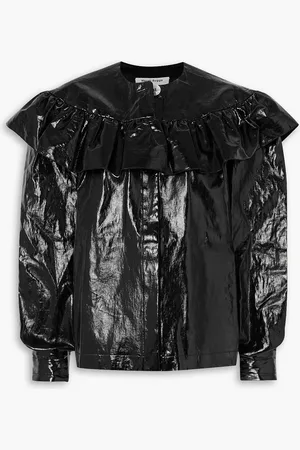 MERYLL ROGGE Ruffled coated-linen shirt - - FR 34