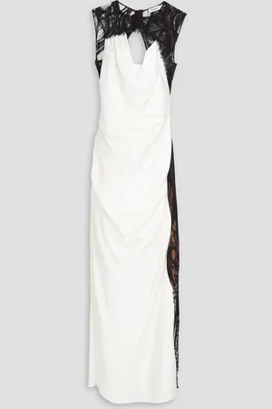 Simkhai Vea corded lace and satin-crepe gown - White - US 10