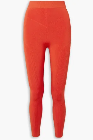 AZ FACTORY MyBody paneled stretch-knit leggings - Orange - XS