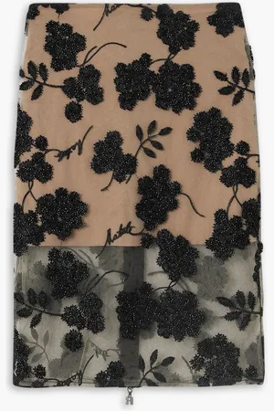 ROTATE Embellished tulle skirt - - DE 36