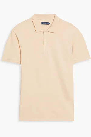 Frescobol Carioca Dias stretch-cotton and Lyocell-blend piqué polo shirt - Orange - XXL