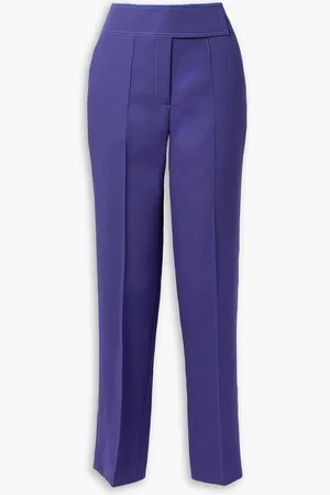 Christopher John Rogers Cady straight-leg pants - Blue - US 2