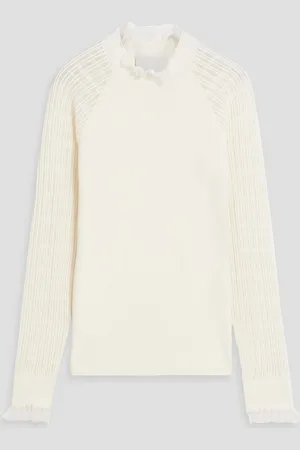 3.1 Phillip Lim Ribbed stretch-knit top - White - L