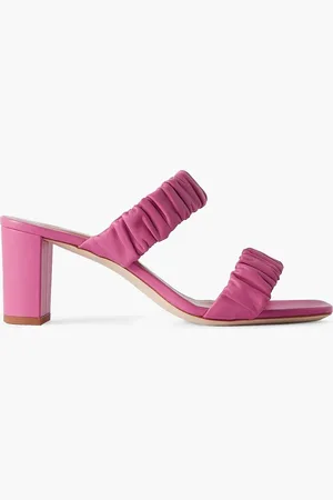 Staud Frankie ruched leather mules - - EU 35