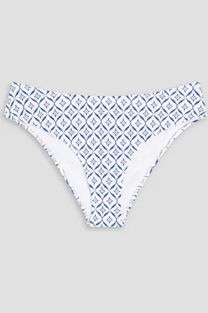 Heidi Klein Capri printed mid-rise bikini briefs - - M