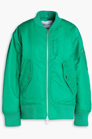 Stand Studio Jumbo shell bomber jacket - Green - FR 34