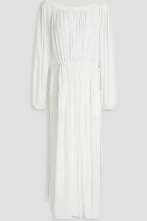 Chloé Silk crepe de chine midi dress - - FR 38