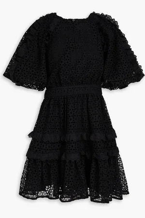 AJE Aveline ruffled broderie anglaise mini dress - - UK 4