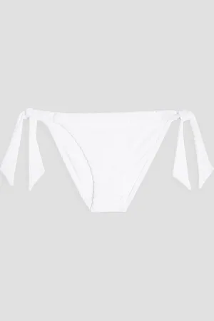 Seafolly Riviera stretch-jacquard low-rise bikini briefs - - UK 12