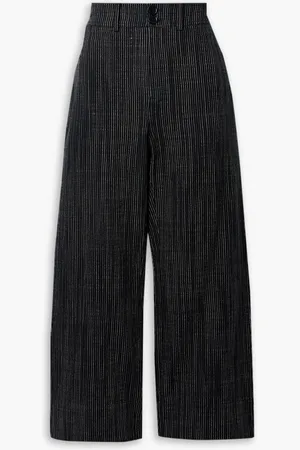 APIECE APART Merida striped cotton wide-leg pants - - US 0