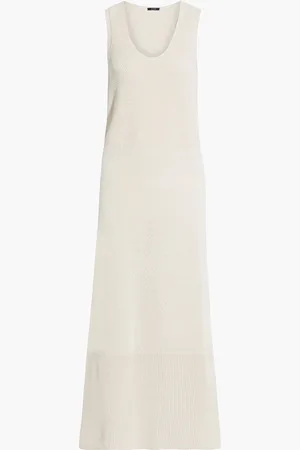 Joseph Crochet-paneled cotton maxi dress - Neutral - S