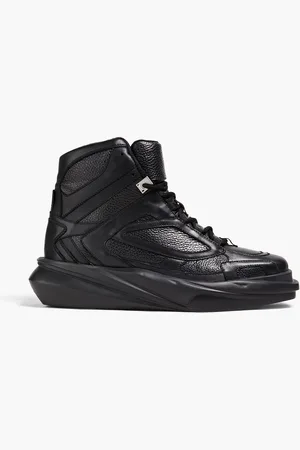1017 ALYX 9SM Mono Hiking pebbled-leather high-top sneakers - - EU 37