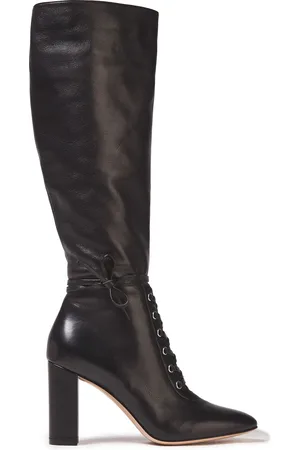 Gianvito Rossi Melissa 85 lace-up leather knee boots - - EU 37