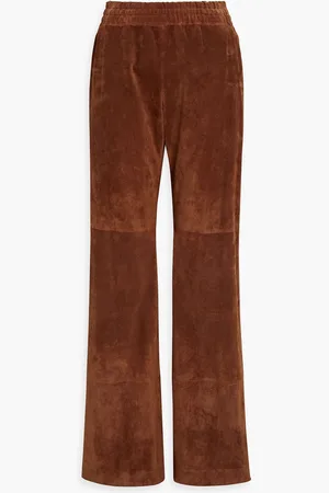 GABRIELA HEARST Sainz suede wide-leg pants - - M