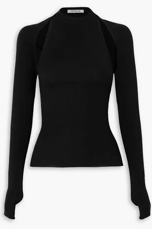 Peter Do Convertible halterneck merino wool and silk-blend top - - L