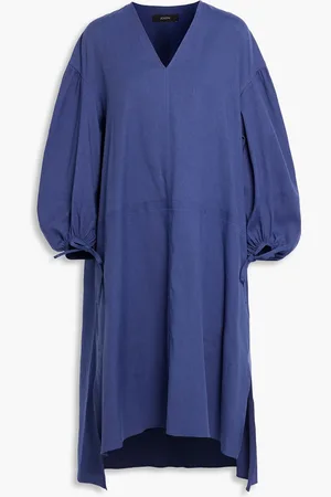 Joseph Duna linen-blend midi dress - Blue - FR 34