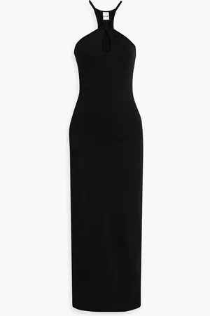 RE/DONE Cutout ribbed stretch-cotton jersey maxi dress - - L