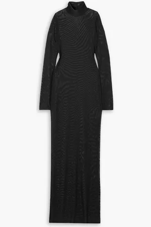 I.D. Sarrieri New York stretch-mesh turtleneck maxi dress - - 2