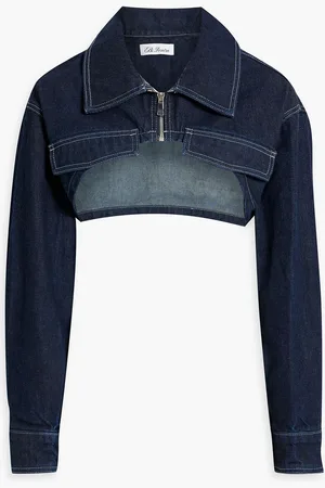 EB DENIM Max cropped denim jacket - Blue - XXS