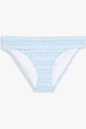 Heidi Klein Printed mid-rise bikini briefs - Blue - XS
