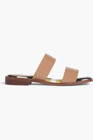Sam Edelman Haydee patent-leather sandals - Brown - US 6