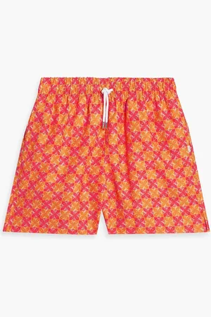 DEREK ROSE Tropez mid-length printed swim shorts - - XXL