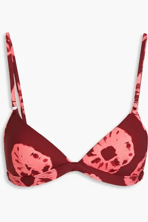 ZIMMERMANN Tie-dyed triangle bikini top - Purple - 0 A