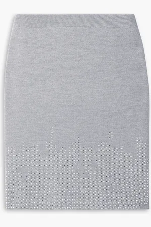 J.W.Anderson Studded wool mini skirt - - XS