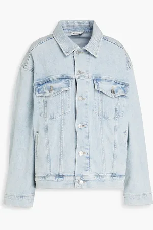 Simkhai Lambert crystal-embellished denim jacket - Blue - L